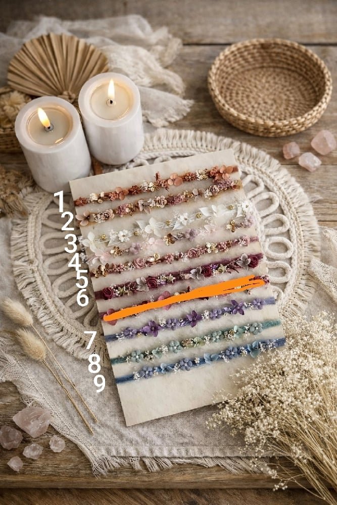 Halo en mohair confectionné par Lovely Little Flowers