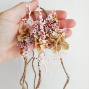 headband Livia fleuri pour séance photo newborn et bébé